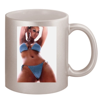 Tyra Banks 11oz Metallic Silver Mug