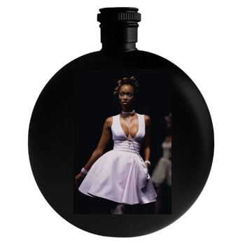 Tyra Banks Round Flask