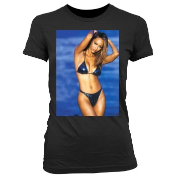 Tyra Banks Women's Junior Cut Crewneck T-Shirt