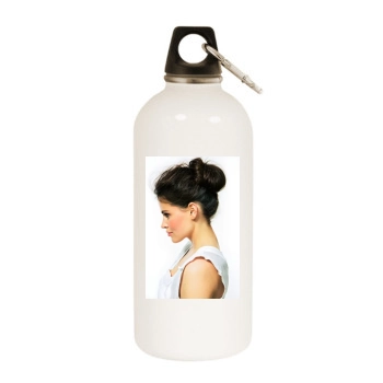 Hana Nitsche White Water Bottle With Carabiner