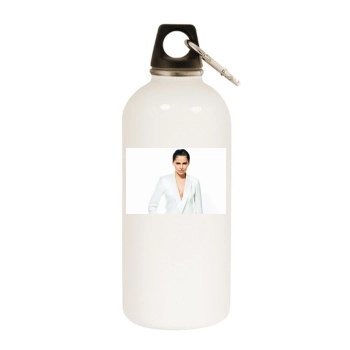 Hana Nitsche White Water Bottle With Carabiner