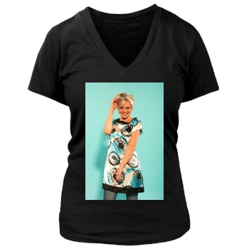 Hannah Spearritt Women's Deep V-Neck TShirt