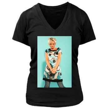 Hannah Spearritt Women's Deep V-Neck TShirt