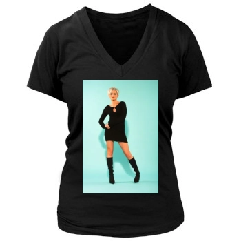 Hannah Spearritt Women's Deep V-Neck TShirt