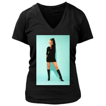 Hannah Spearritt Women's Deep V-Neck TShirt