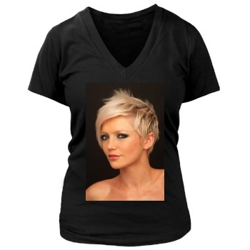 Hannah Spearritt Women's Deep V-Neck TShirt