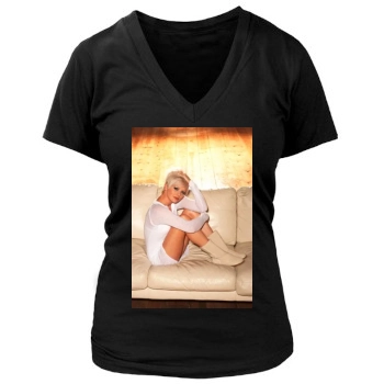 Hannah Spearritt Women's Deep V-Neck TShirt