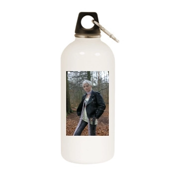 Hannah Spearritt White Water Bottle With Carabiner