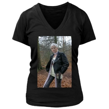 Hannah Spearritt Women's Deep V-Neck TShirt