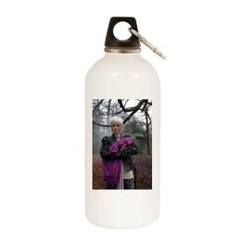 Hannah Spearritt White Water Bottle With Carabiner