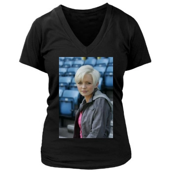 Hannah Spearritt Women's Deep V-Neck TShirt