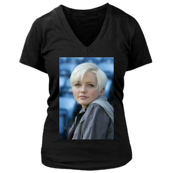 Hannah Spearritt Women's Deep V-Neck TShirt