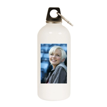 Hannah Spearritt White Water Bottle With Carabiner