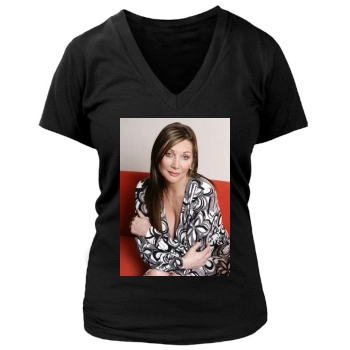 Heather Mills Women's Deep V-Neck TShirt