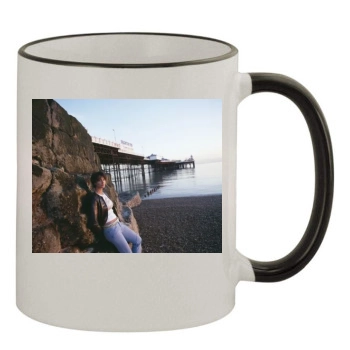 Heather Peace 11oz Colored Rim & Handle Mug