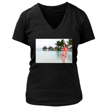 Heather Tom Women's Deep V-Neck TShirt