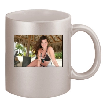 Heather Tom 11oz Metallic Silver Mug