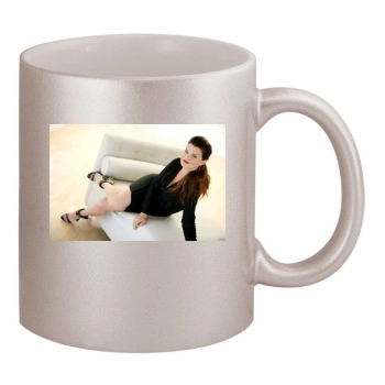 Heather Tom 11oz Metallic Silver Mug