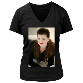 Heather Tom Women's Deep V-Neck TShirt