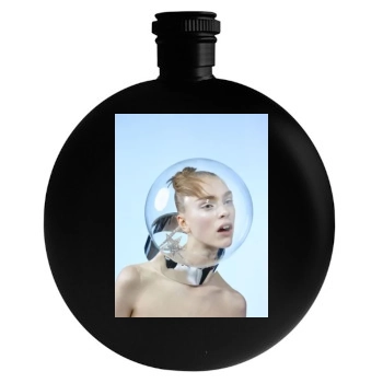 Hedvig Palm Round Flask