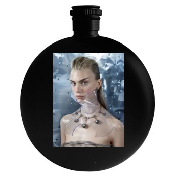 Hedvig Palm Round Flask