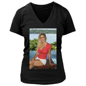 Heidi Montag Women's Deep V-Neck TShirt