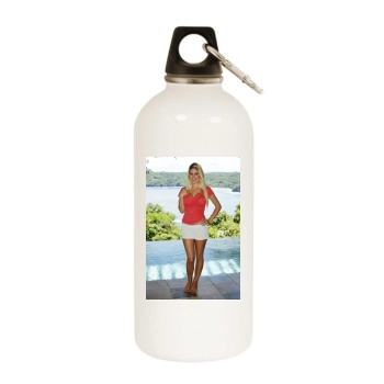 Heidi Montag White Water Bottle With Carabiner