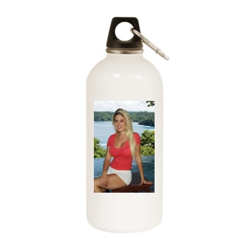 Heidi Montag White Water Bottle With Carabiner