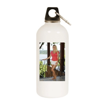 Heidi Montag White Water Bottle With Carabiner