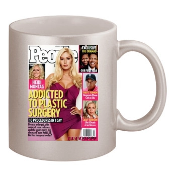 Heidi Montag 11oz Metallic Silver Mug