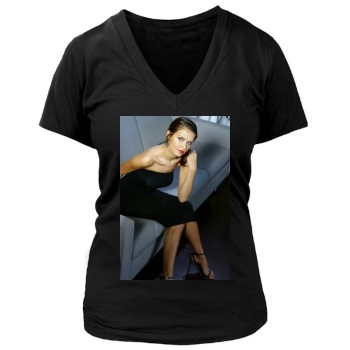 Heidi Mueller Women's Deep V-Neck TShirt