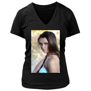 Heidi Mueller Women's Deep V-Neck TShirt