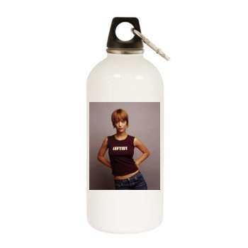 Heike Makatsch White Water Bottle With Carabiner