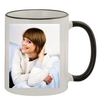 Heike Makatsch 11oz Colored Rim & Handle Mug