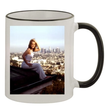 Helen Hunt 11oz Colored Rim & Handle Mug