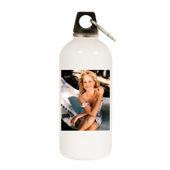 Helen Hunt White Water Bottle With Carabiner