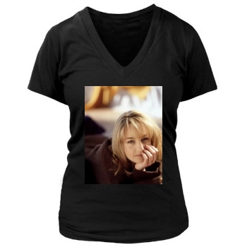 Helen Hunt Women's Deep V-Neck TShirt