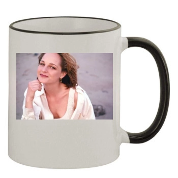 Helen Hunt 11oz Colored Rim & Handle Mug