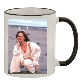 Helen Hunt 11oz Colored Rim & Handle Mug