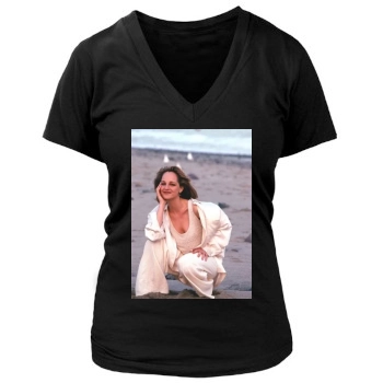 Helen Hunt Women's Deep V-Neck TShirt