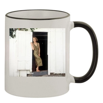 Helen Hunt 11oz Colored Rim & Handle Mug