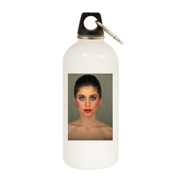 Helen Slater White Water Bottle With Carabiner