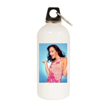 Heydi Nunez Gomez White Water Bottle With Carabiner