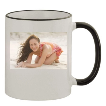 Heydi Nunez Gomez 11oz Colored Rim & Handle Mug