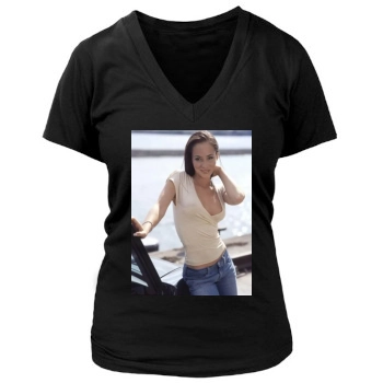 Heydi Nunez Gomez Women's Deep V-Neck TShirt