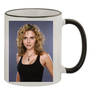 Hilarie Burton 11oz Colored Rim & Handle Mug