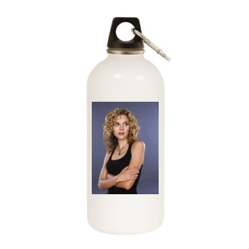 Hilarie Burton White Water Bottle With Carabiner