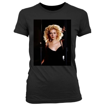 Hilarie Burton Women's Junior Cut Crewneck T-Shirt