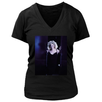 Hilarie Burton Women's Deep V-Neck TShirt