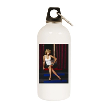 Hilarie Burton White Water Bottle With Carabiner